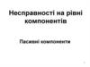Несправності на рівні компонентів. Пасивні компоненти