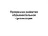 Программа развития образовательной организации
