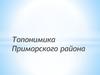 Топонимика Приморского района