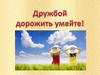 Дружбой дорожить умейте!
