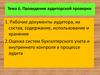 Проведение аудиторской проверки. (Тема 6)