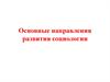Основные направления развития социологии