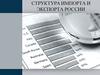 Структура импорта и экспорта России