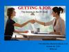 Getting a job