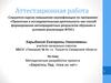 Аттестационная работа. Методическая разработка проекта «Берегись бед, пока их нет»