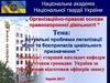 Актуальні проблеми легалізації зброї та боєприпасів цивільного призначення