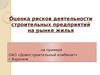 Оценка рисков деятельности строительных предприятий на рынке жилья. ОАО «Домостроительный комбинат»