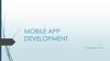Mobile app development