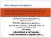 Аттестационная работа. Действия в ситуациях чрезвычайного характера, 10 класс
