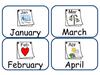 month cards