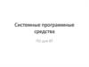 Системные программные средства