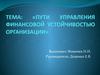 Пути управления финансовой устойчивостью организации