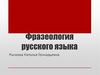 Фразеология русского языка