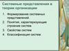Системные представления в теории организации