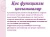 Қос функциялы қосымшалар. Казахский язык