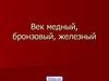 Век медный, бронзовый, железный. Химические элементы металлы