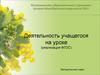 Деятельность учащегося на уроке (реализация ФГОС)
