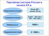 Партийная система России в начале ХХ в