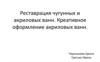 Бизнес-план. Реставрация чугунных и акриловых ванн. Креативное оформление акриловых ванн