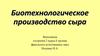 Биотехнологическое производство сыра