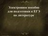 Электронное пособие для подготовки к ЕГЭ по литературе