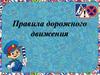 Правила дорожного движения