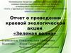 Отчет о проведении краевой экологической акции "Зеленая волна"