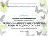 Термодинамические свойства воды и водяного пара