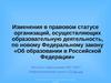 Изменения в образовательных организациях по новому Федеральному закону «Об образовании в РФ»