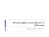 Brown and Levinson’s Theory of Politeness