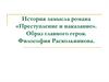 История замысла романа «Преступление и наказание». Образ главного героя. Философия Раскольникова