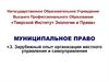 Зарубежный опыт организации местного управления и самоуправления