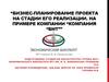Бизнес-планирование проекта на стадии его реализации. На примере компании “Компания “БНТ”