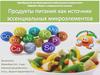 Продукты питания как источник эссенциальных микроэлементов
