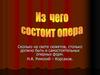 Из чего состоит опера
