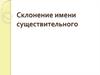 Склонение имени существительного