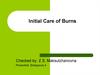 Initial Care of Burns
