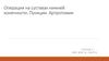 Операции на суставах нижней конечности. Пункции. Артротомии