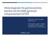 Прикладное программное обеспечение для анализа рынка на основе данных социальных сетей