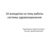 10 анекдотов на тему работы системы здравоохранения