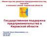 Государственная поддержка предпринимательства в Кировской области