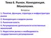 Тема 6. Рынок. Конкуренция. Монополия