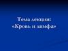 Кровь и лимфа