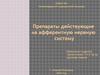 Препараты действующие на афферентную нервную систему