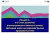 Четвертый этап развития агропродовольственного рынка. Ценовые шоки на мировом рынке продовольствия. (Лекция 4)
