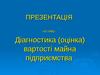 Діагностика вартості майна підприємства