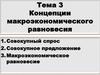 Концепции макроэкономического равновесия