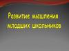 Развитие мышления младших школьников