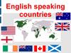 English speaking countries