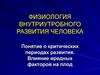 Физиология внутриутробного развития человека
